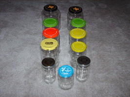 Lot of 11 Clean Glass Jars Candle Crafts With Lids Various Sizes GR8 4 Projects - £12.58 GBP