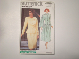 Vintage 90s Butterick Pattern #6523 Top,Skirt,Scarf Size 12-16 Uncut - $165.85 MXN