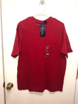 NWT Basic Editions Red Mens Pocket T Shirt SZ Small - £3.93 GBP
