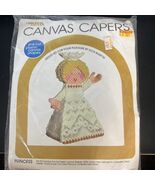 1980 Vintage Leisure Arts Canvas Capers Princess Dick Martin Plastic Yar... - $19.79