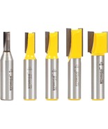 Yonico Straight Router Bits Set 5 Bit 1/2-Inch Shank 14522 - $41.93