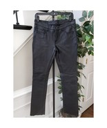 First Classics Pants Womens 4 Black Leather Gear Skinny Leg High Rise Sl... - $115.09 CAD