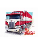 Signed BJ AND THE BEAR Kenworth Truck Logo Poster Print Wall Art 11x14 U... - $33.61 CAD
