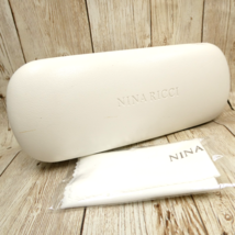 Nina Ricci White Eyeglass Sunglass Hard Clamshell CASE ONLY - w/Cloth - $11.83