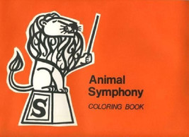 Animal Symphony Coloring Book MINT Animals Playing Musical Instruments  - $21.75