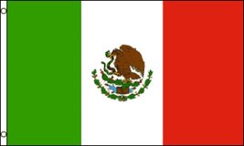 Nylon (Not Polyester) Mexico, 3&#39;x5&#39; Nylon 210D-S Flag - £24.03 GBP