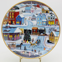 Franklin Mint Hometown Christmas Plate American Folk Art Collection Stev... - £7.82 GBP