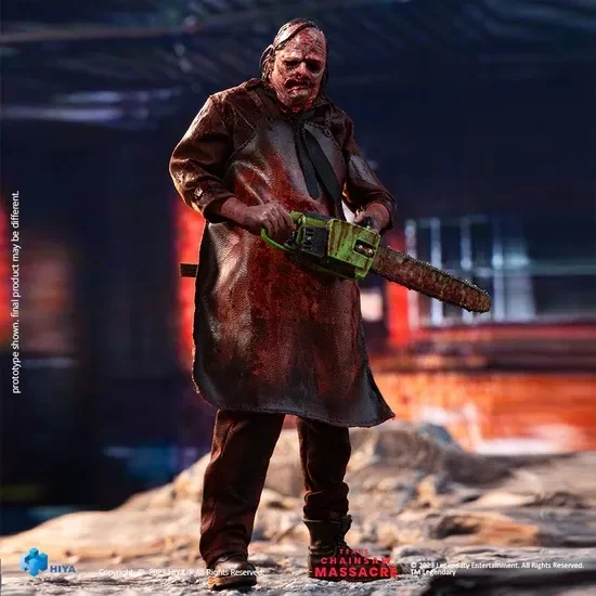 Hiya toys 2022 leatherface slaughter ver joints moveable action figure model toy 12cm thumb200