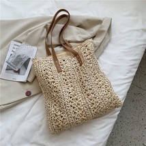 Summer Fashion Straw Woven Underarm Shoulder Bags For Women Casual Large Capacit - £34.01 GBP