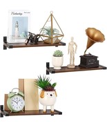 Floating Shelves, Set of 3 Wall Mount Rustic Hanging Shelves for Kitchen... - $49.49