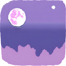 purple pixel moon desktop wallpaper cell phone wallpaper art - £0.00 GBP