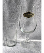 2 New Boulevard Brewing Beer Glasses 6 oz Taster 12 oz Stemmed - $555.31 MXN