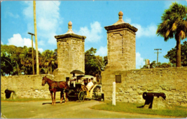 Old City Gates St.Augustine Florida Oldest City in the United States Postcard - £3.64 GBP