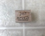 Stampin up! just moved! saying  RUBBER STAMP  - $13.97