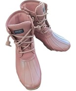 Sperry™ Duck Boots ~ Girls&#39; Size 4M ~ Pink ~ Quilted ~ Side Zip ~ Rubber... - $70.16 CAD