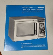 Vintage RADARANGE Model RR-8 Use &amp; CareManual Guide 1960s Microwave A328... - £7.16 GBP