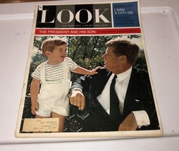 DECEMBER 3, 1963 JFK THE PRESIDENT AND HIS SON LOOK MAGAZINE RARE VTG EARLY - $6.80