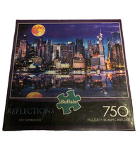 New Reflections &quot;NYC Supermoon&quot; 750 PC Jigsaw Puzzle Buffalo Free Ship - $12.61