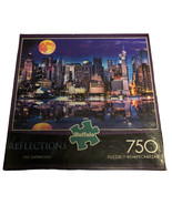 New Reflections &quot;NYC Supermoon&quot; 750 PC Jigsaw Puzzle Buffalo Free Ship - £9.91 GBP