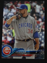 2018 Topps Chrome #191 Jon Lester Chicago Cubs Prism Refractor Card - £1.39 GBP