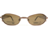 EasyFlip Pequeña Gafas Monturas MOD P6075 10 Brillante Marrón Con Clip Ons - $55.57
