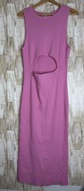 Pretty Lavish Womens Size L Cut Out Stomach Knit Maxi Dress Midi Ribbed - $29.99