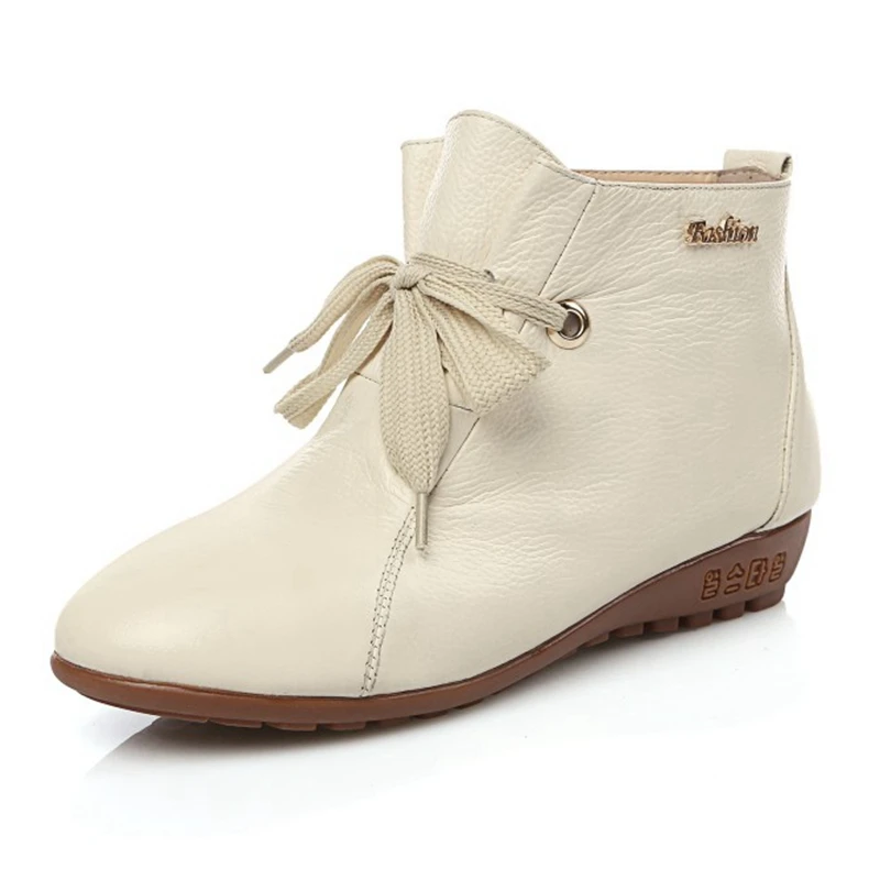 SIMLOVEYO  Autumn Early  Shoes WOmen Leather Boots  up Soft  Female Chelsea Ankl - £220.94 GBP