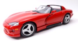 Burago 1/18 Scale Black Dodge Viper RT/10 1993 Made in ITALY Diecast - $9.44