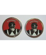 (2) BLACK RANGER Power Rangers 1994 Saban McDonalds Power Coin POGS - $9.83 CAD