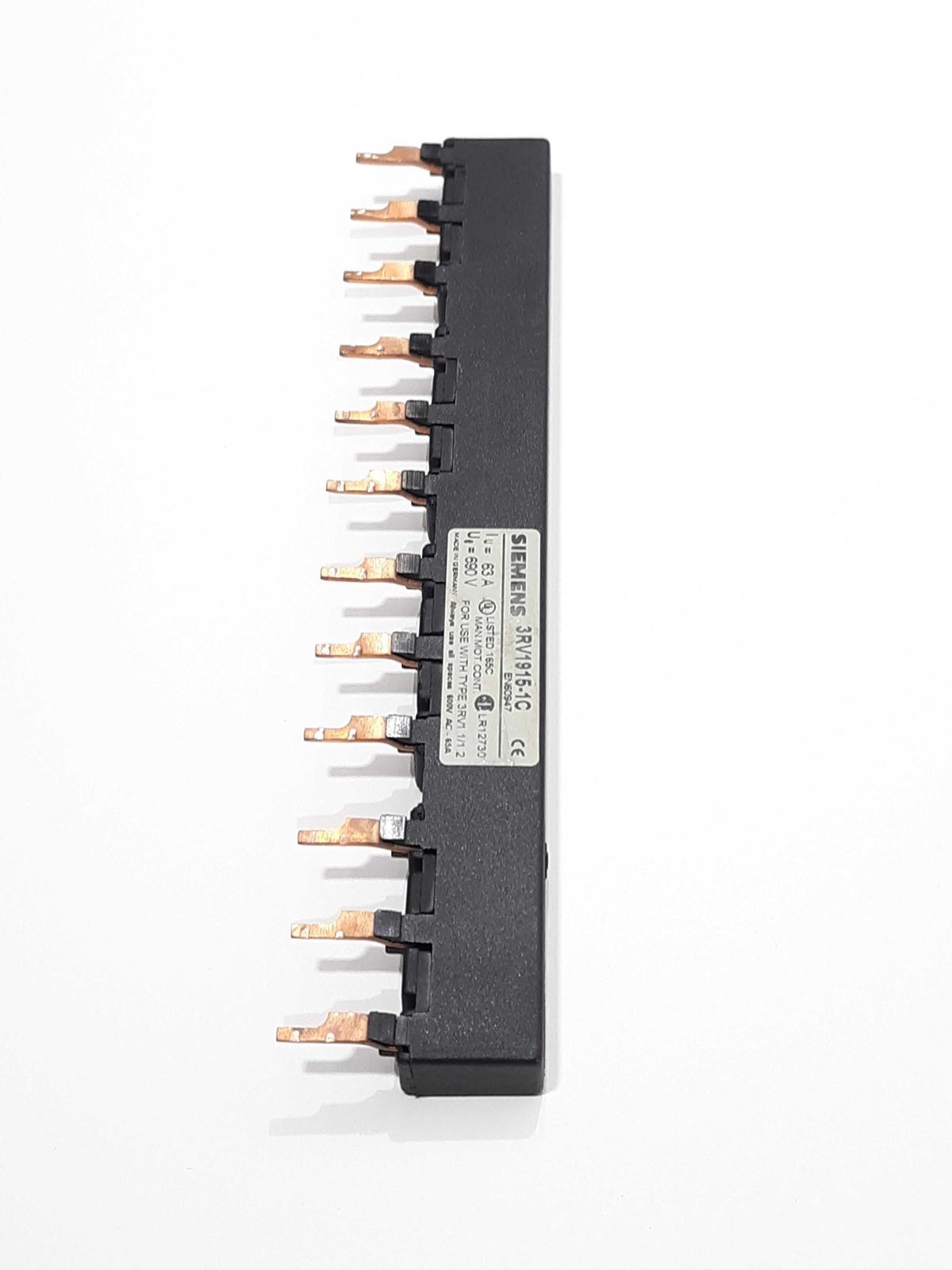 Siemens 3RV1915-1C Auxiliary Line Feeder 63A 690V  - $14.99