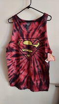 Superman Tank Top, unisex, size L 42/44, red and black, new with tags - £9.51 GBP