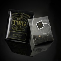Twg Tea From Singapore - Moonfruit Black Tea - 100 Silk Tea Bags Bulk Card Box - £93.77 GBP