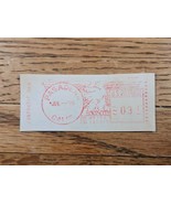 US Mail Post Meter Stamp Pasadena California 1979 Cutout USPS - $3.99