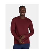 Athletic Works Men&#39;s Long Sleeve Tri Blend Tee 2XL Claret Color Moisture... - €12,86 EUR