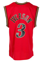 Allen Iverson Firmado Philadelphia 76ers Rojo 99-00 M&amp;N Baloncesto Camiseta PSA - £251.78 GBP