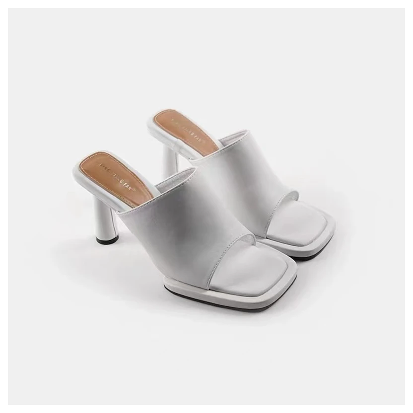  Slippers Women Shoes New Summer  High Heel Sandal Elegant Mule Slip Slides Outd - £55.38 GBP