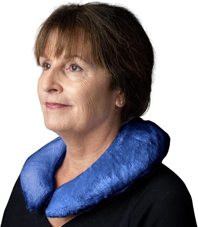 Herbal Concepts Aromatherapy Horse Shoe Shaped Wrap, blue, HCCONSB - $19.37