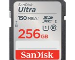SanDisk 256GB Ultra UHS-I SDXC Memory Card, 150MB/s Read - $49.02
