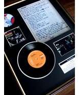 David Bowie Starman 7&quot; single + Vinyl Lyrics Framed Display - £111.57 GBP
