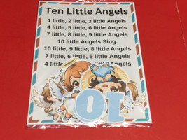 Ten Little Angels - Flannel Felt Board Laminated Story And Pieces - £9.45 GBP