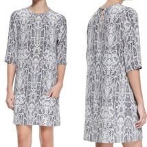 Equipment Femme 100% Silk Aubrey Dress Snake Python Print Size Lnwt! - £89.66 GBP