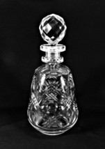 Antique Crystal Decanter Liquor Bottle Double Ringed Neck Hand Blown Cut Beauty! - £101.12 GBP