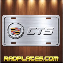 CADILLAC CT5 Inspired art simulated brushed aluminum vanity license plate tag - £15.40 GBP