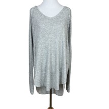 We the Free People Catalina Thermal Tunic Top Women M Gray Oversized Long Sleeve - £34.35 GBP