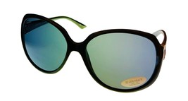 Ellen Tracy Womens Black Plastic Rectangle Sunglass, Smoke  Gradient Len... - $22.49