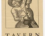 Chowning&#39;s Tavern Bill of Fare Menu Flyer and Card Williamsburg Virginia... - £17.20 GBP