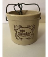 Vintage Win Schuler’s Restaurant Stoneware Cheese Crock Pottery - $17.78 CAD