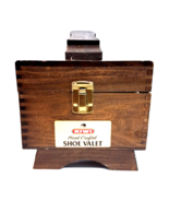Kiwi Handcrafted Dovetailed Shoe Valet Shine Box Stand + Accessories &amp; B... - $59.70 CAD