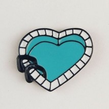 Heart Spa Pool Enamel Pin Jewelry - £6.33 GBP