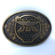 VTG Indianapolis Indy 500 76th Anniversary Cadillac Belt Buckle Motor Sp... - £77.76 GBP